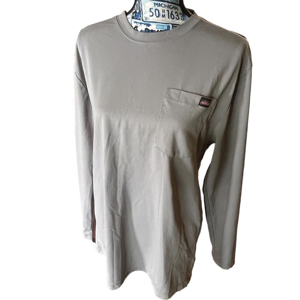 Dickies Men's Gray Long Sleeved Shirt